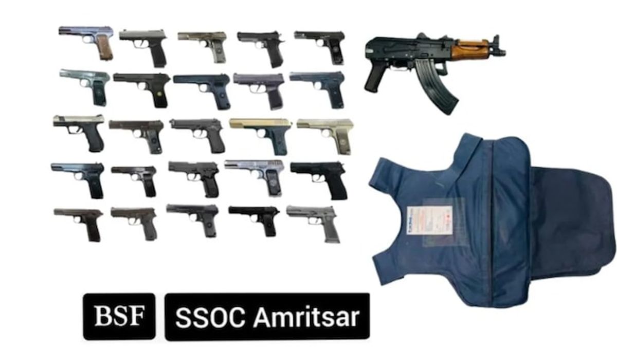 “Locked‑in Clash: 26 Guns Seized Near Indo‑Pak Border, One Arrested on Social‑Media Trail”